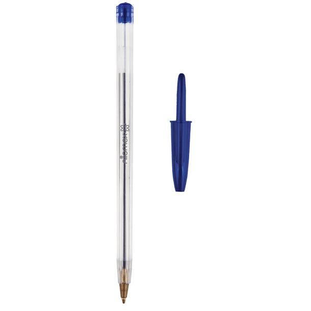 Ручка шариковая Attomex, синяя, 0,7мм, прозрачный корпус