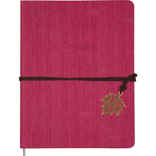Дневник школьный deVente Pink&Leaf, тв.обл.из искусственной кожи с застежкой