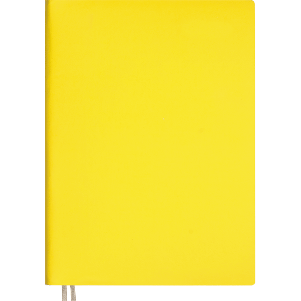 Записная книжка B6 (120х170мм), 80л, deVENTE Nobile, клетка, кожзам, желтая, ляссе